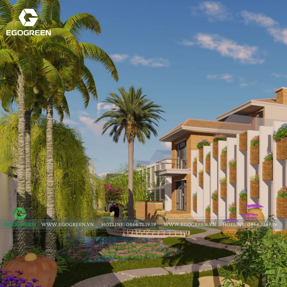 Phối cảnh 3D giúp chủ đầu tư nhìn thấy rõ tỷ lệ, công năng và cảm xúc của cảnh quan trước khi thi công.
